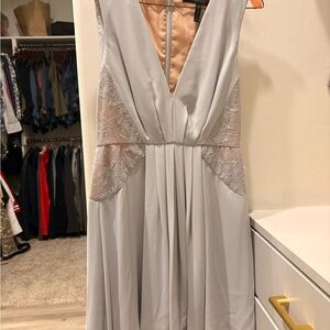 BCBGMaxAzria Seafoam and Nude Mini Dress